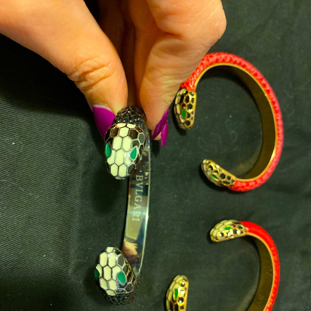 BVLGARI leather serpenti bracelets